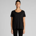 Wo's Maple Scoop Tee4019 - WHITE