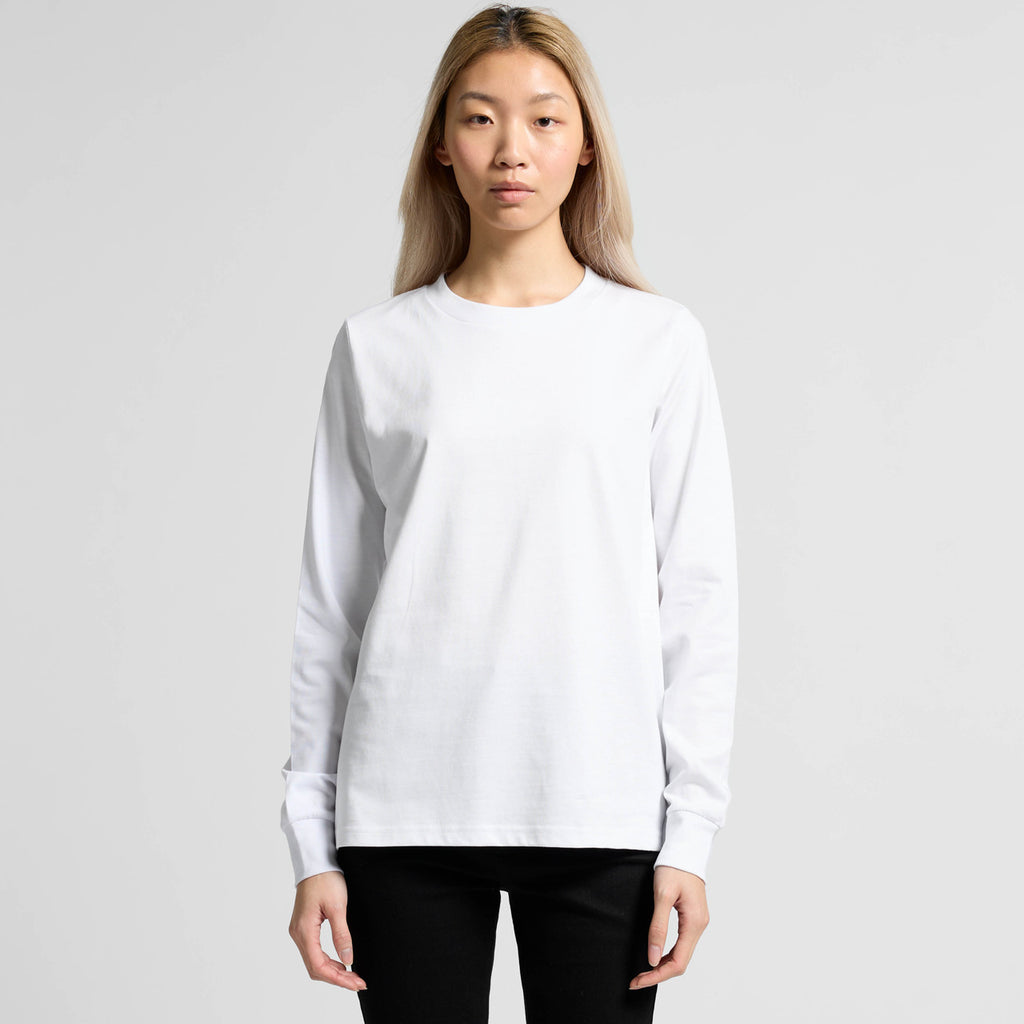 Wo's Maple L/S Tee4020 - WHITE