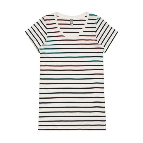 Wo's Loop Stripe Tee4023S