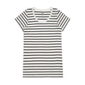 Wo's Loop Stripe Tee4023S - NATURAL/BLACK