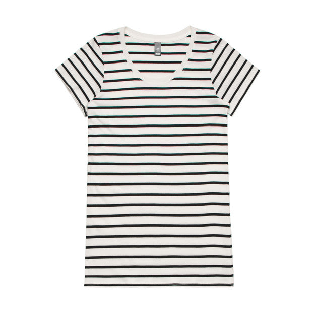 Wo's Loop Stripe Tee4023S