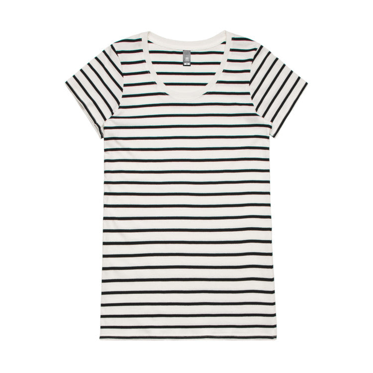 Wo's Loop Stripe Tee4023S