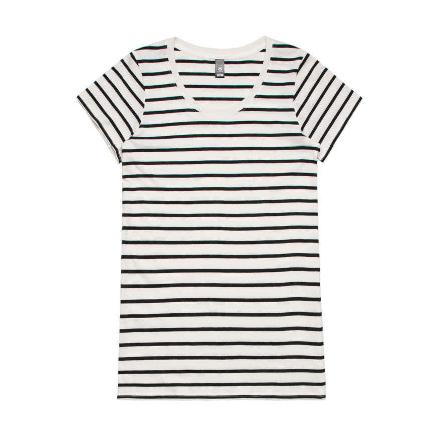 Wo's Loop Stripe Tee4023S