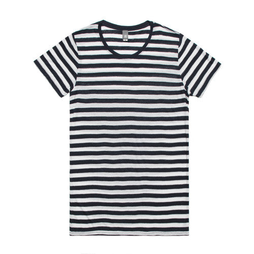 Wo's Basic Stripe Tee4025S