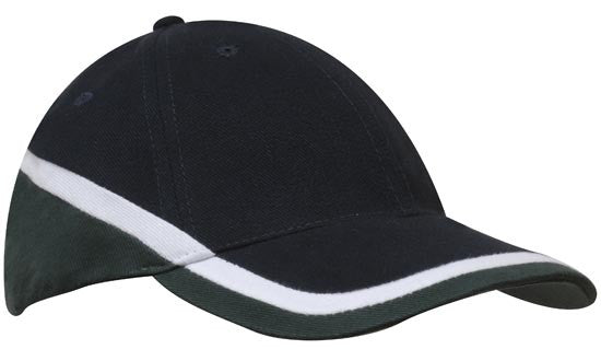 Brushed Heavy Cotton Tri-Coloured Cap - view 6