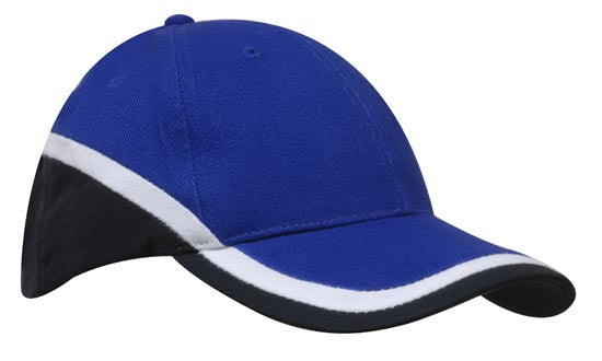 Brushed Heavy Cotton Tri-Coloured Cap - view 8