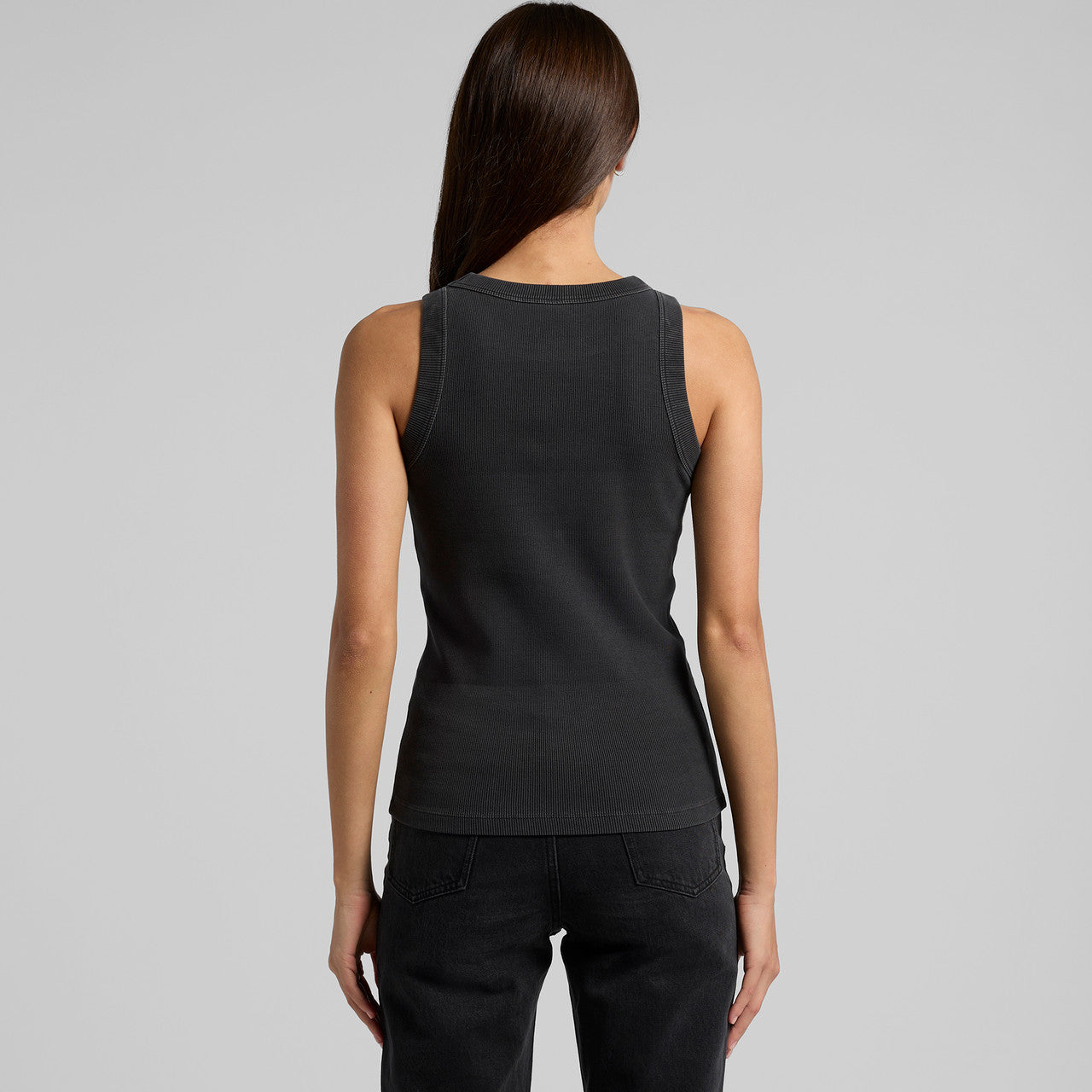 Wo's Faded Organic Rib Tank4034