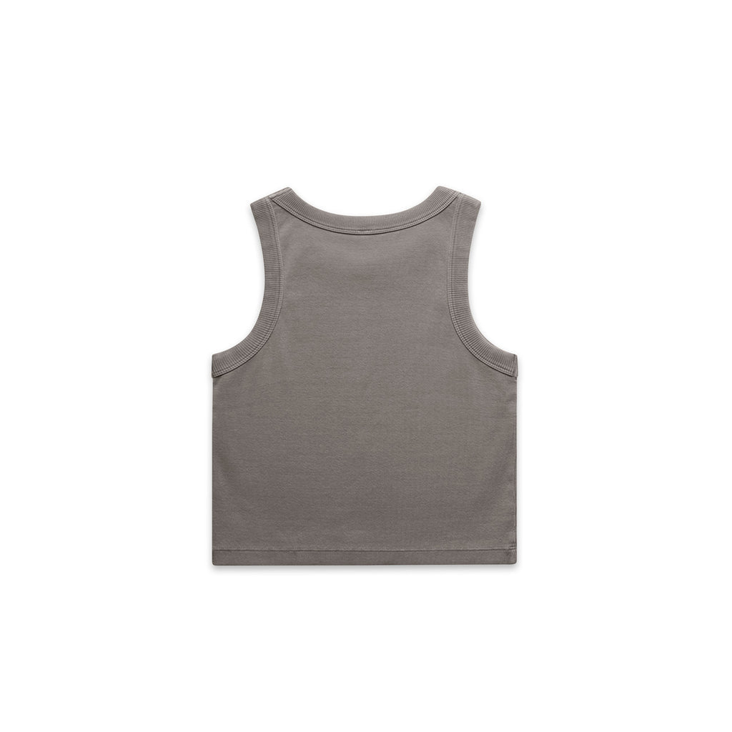 Wo's Faded Organic Rib Crop Tank4035