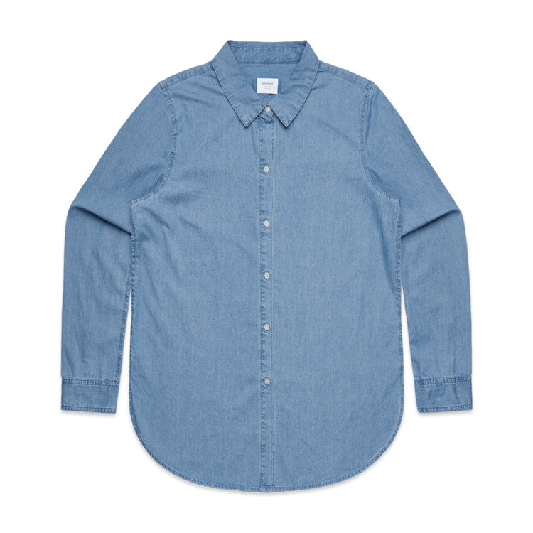Wo's Blue Denim Shirt4042S