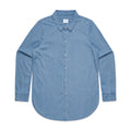 Wo's Blue Denim Shirt4042S - DENIM BLUE