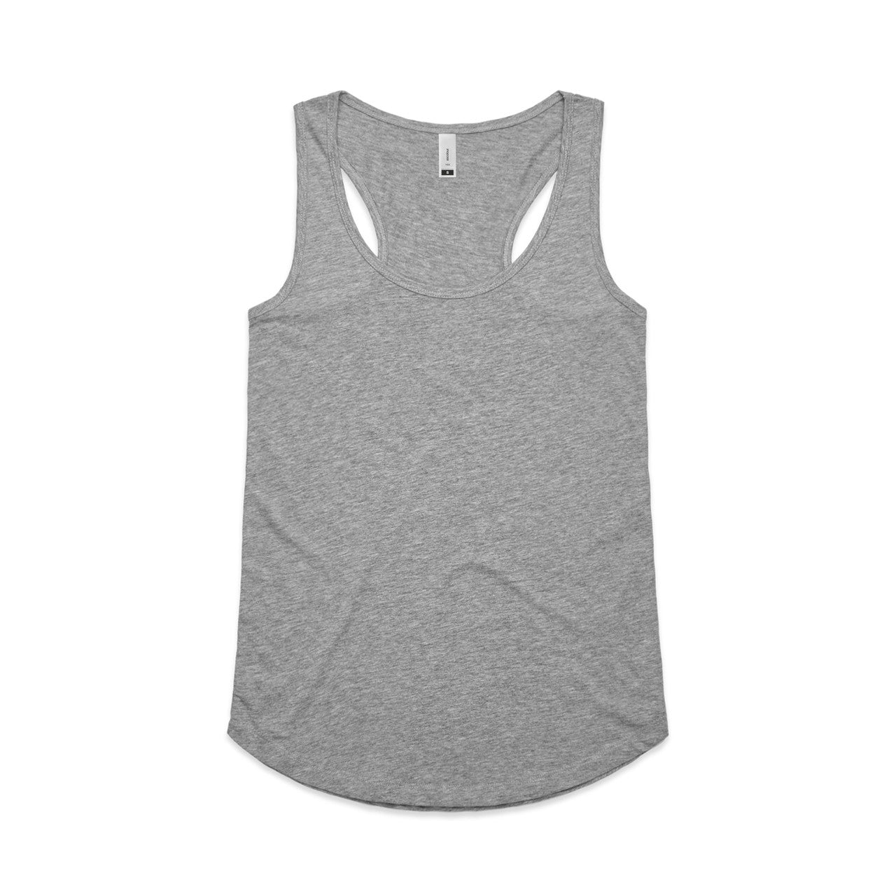 Wo's Yes Racerback Singlet4045 - GREY MARLE