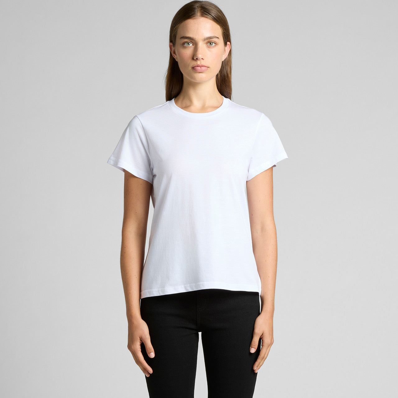 Wo's Basic Tee4051 - WHITE