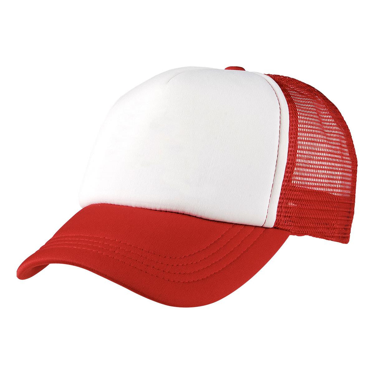 Foam Mesh Trucker - White / White