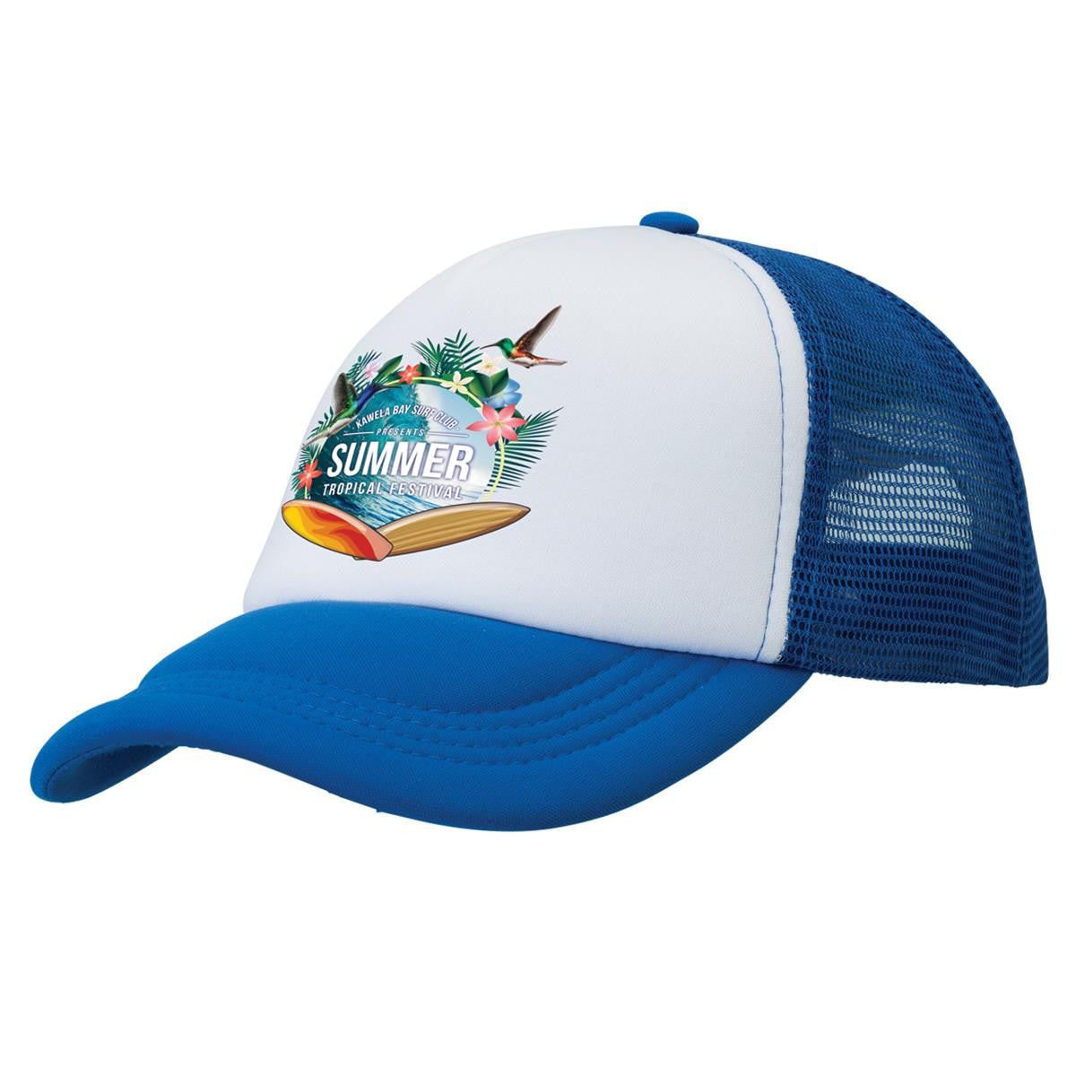 Foam Mesh Trucker - Bottle / White