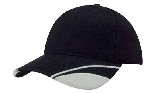 Brushed Heavy Cotton with Mesh Inserts on Peak - view 2