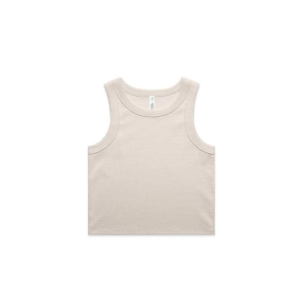 Wo's Organic Rib Crop Tank4064G