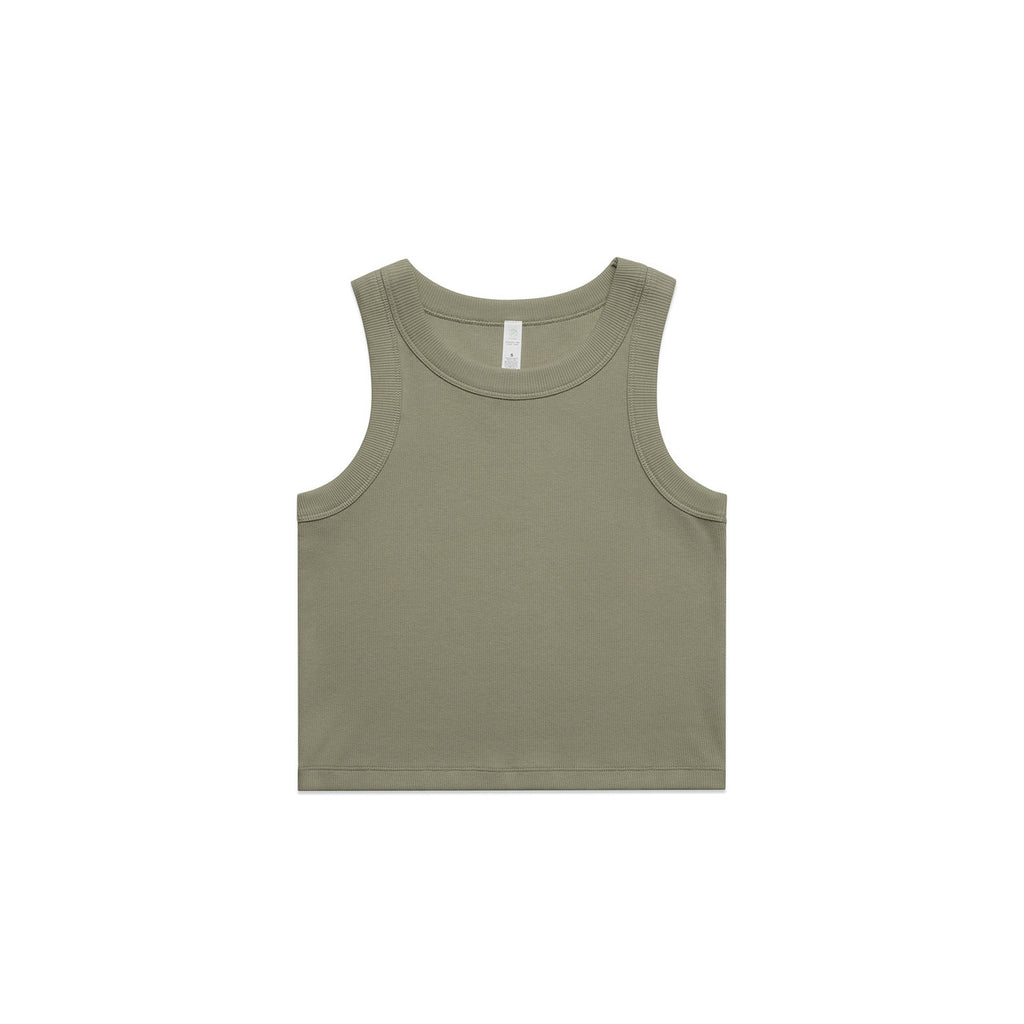 Wo's Organic Rib Crop Tank4064G