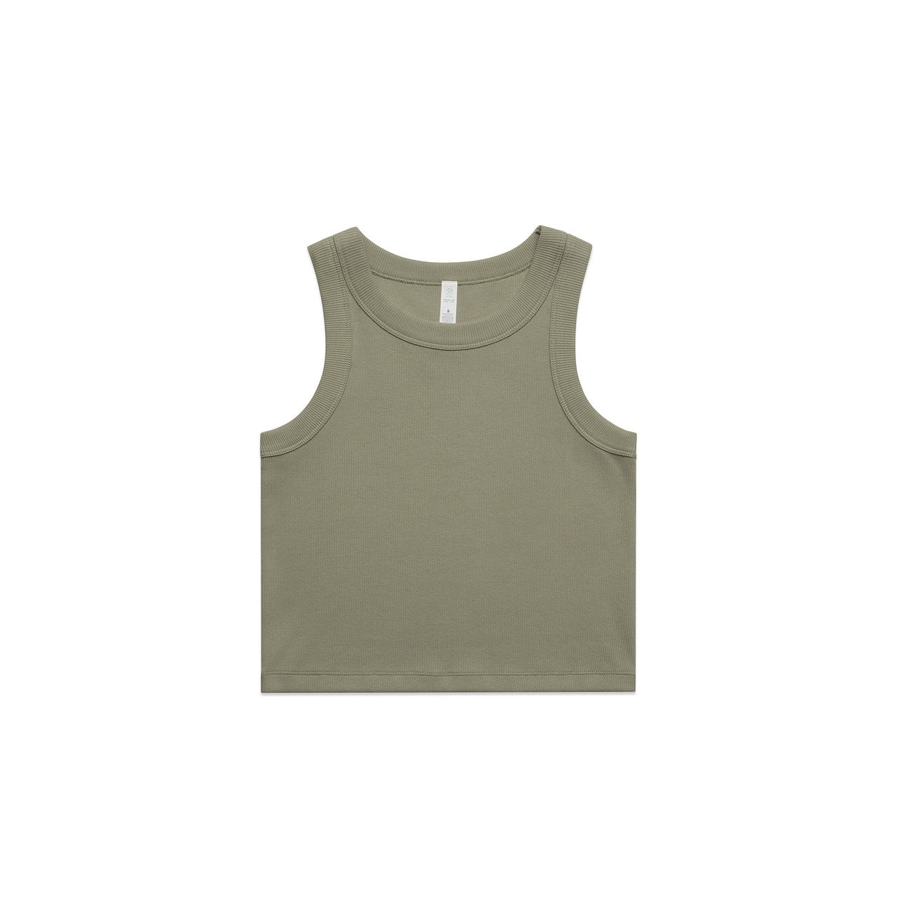Wo's Organic Rib Crop Tank4064G