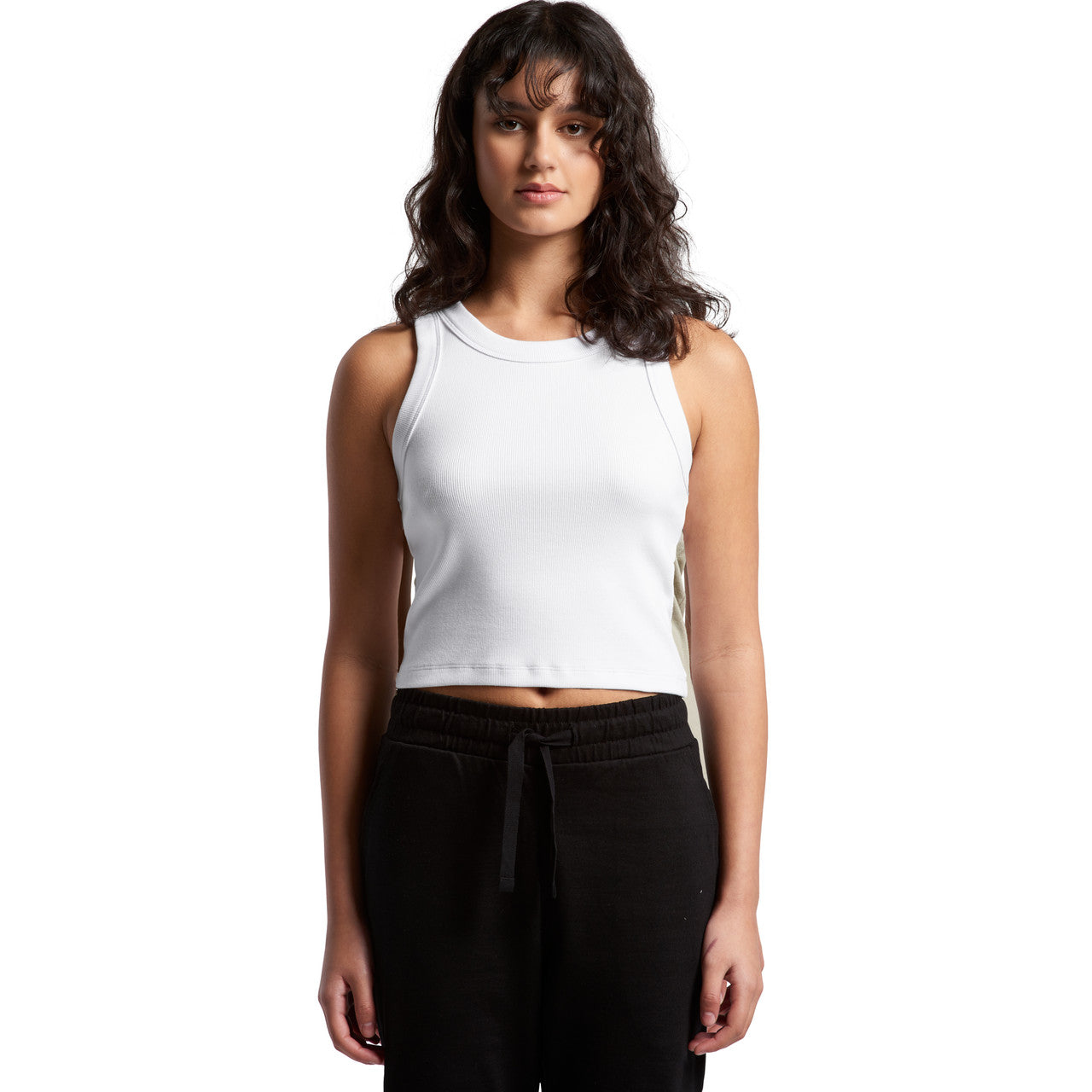Wo's Organic Rib Crop Tank4064G