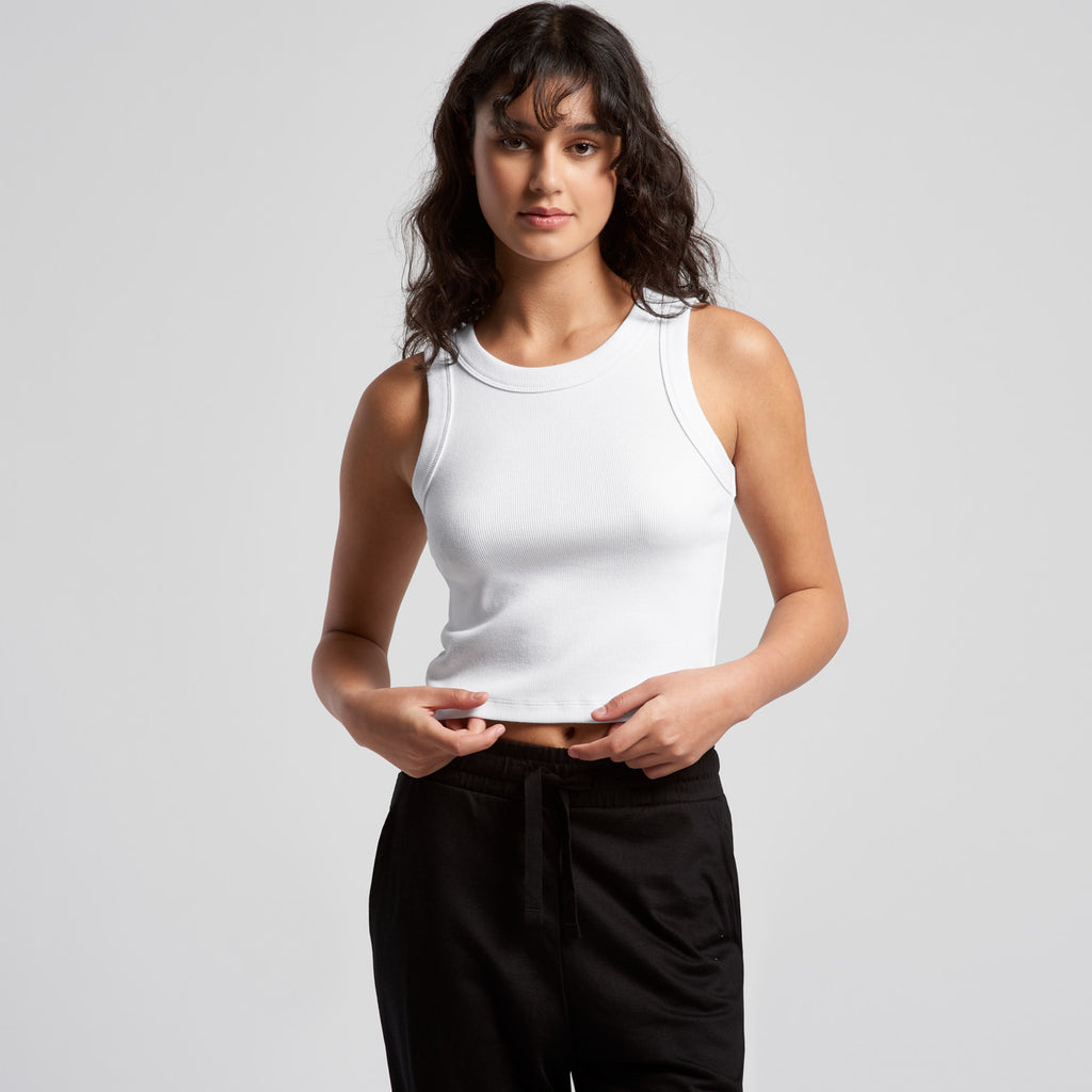 Wo's Organic Rib Crop Tank4064G
