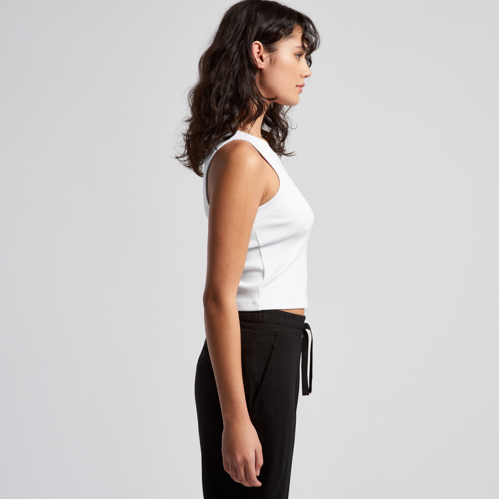 Wo's Organic Rib Crop Tank4064G
