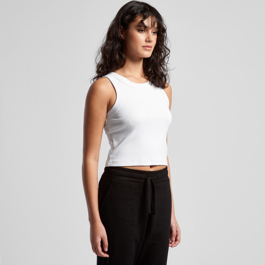 Wo's Organic Rib Crop Tank4064G