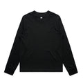 Wo's Mock L/S Tee4070S - BLACK