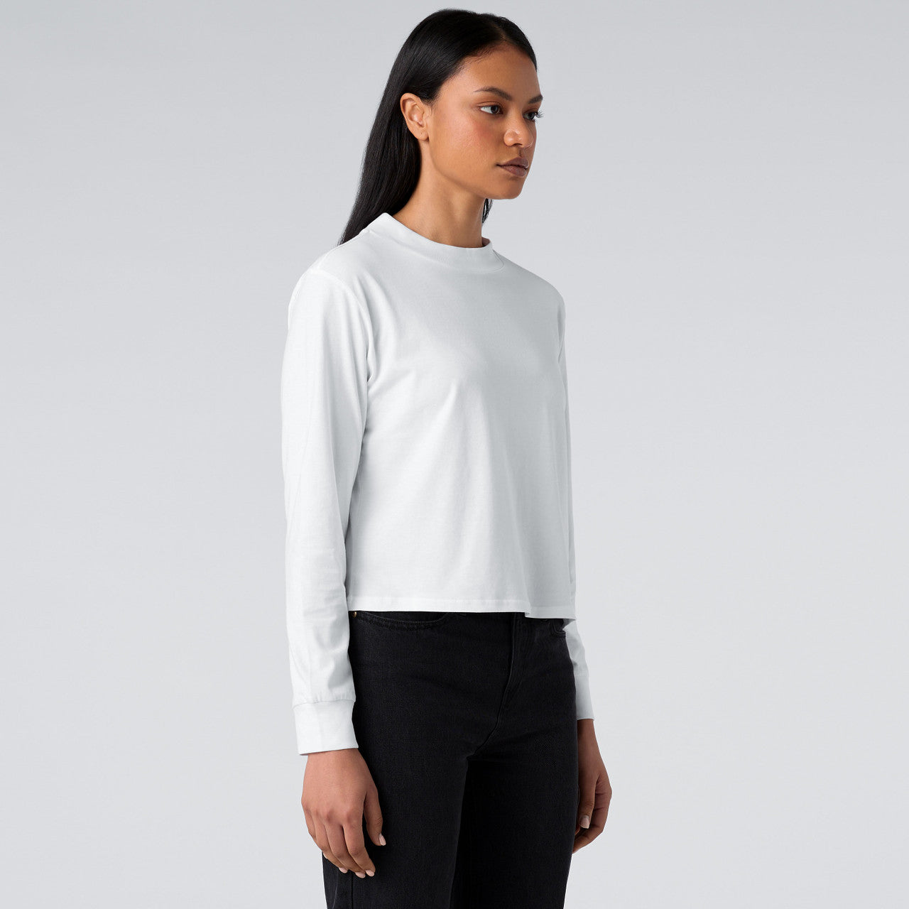 Wo's Mock L/S Tee4070