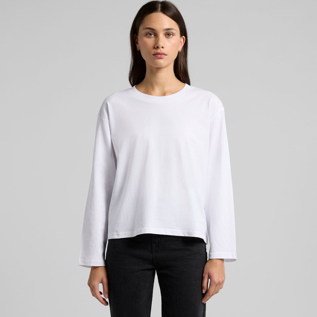 Wo's Martina L/S Tee4071 - WHITE