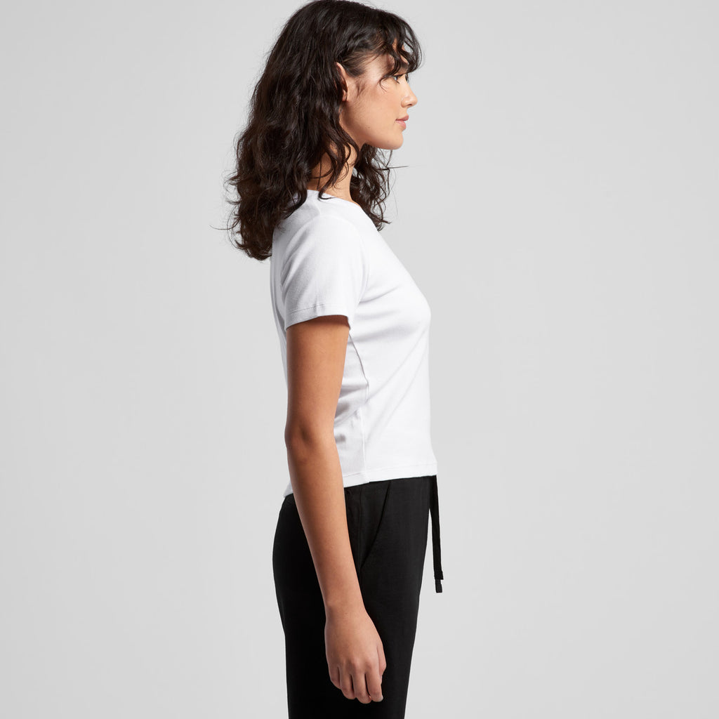 Wo's Organic Rib Baby Tee4074