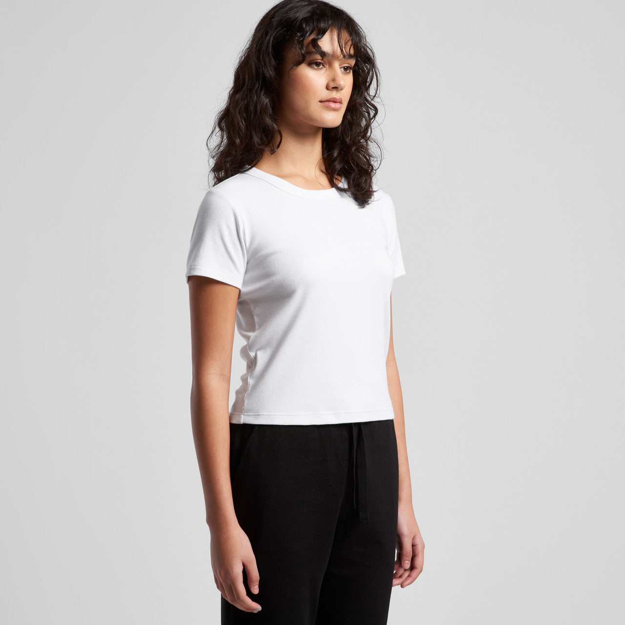 Wo's Organic Rib Baby Tee4074