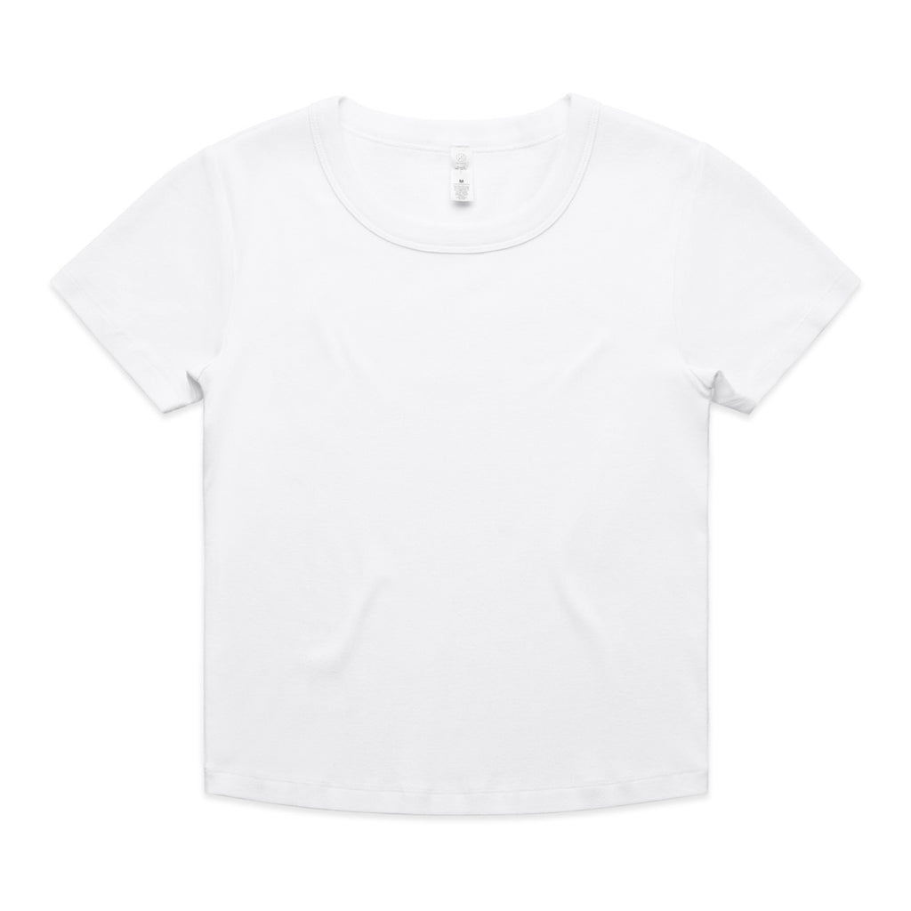 Wo's Organic Rib Baby Tee4074