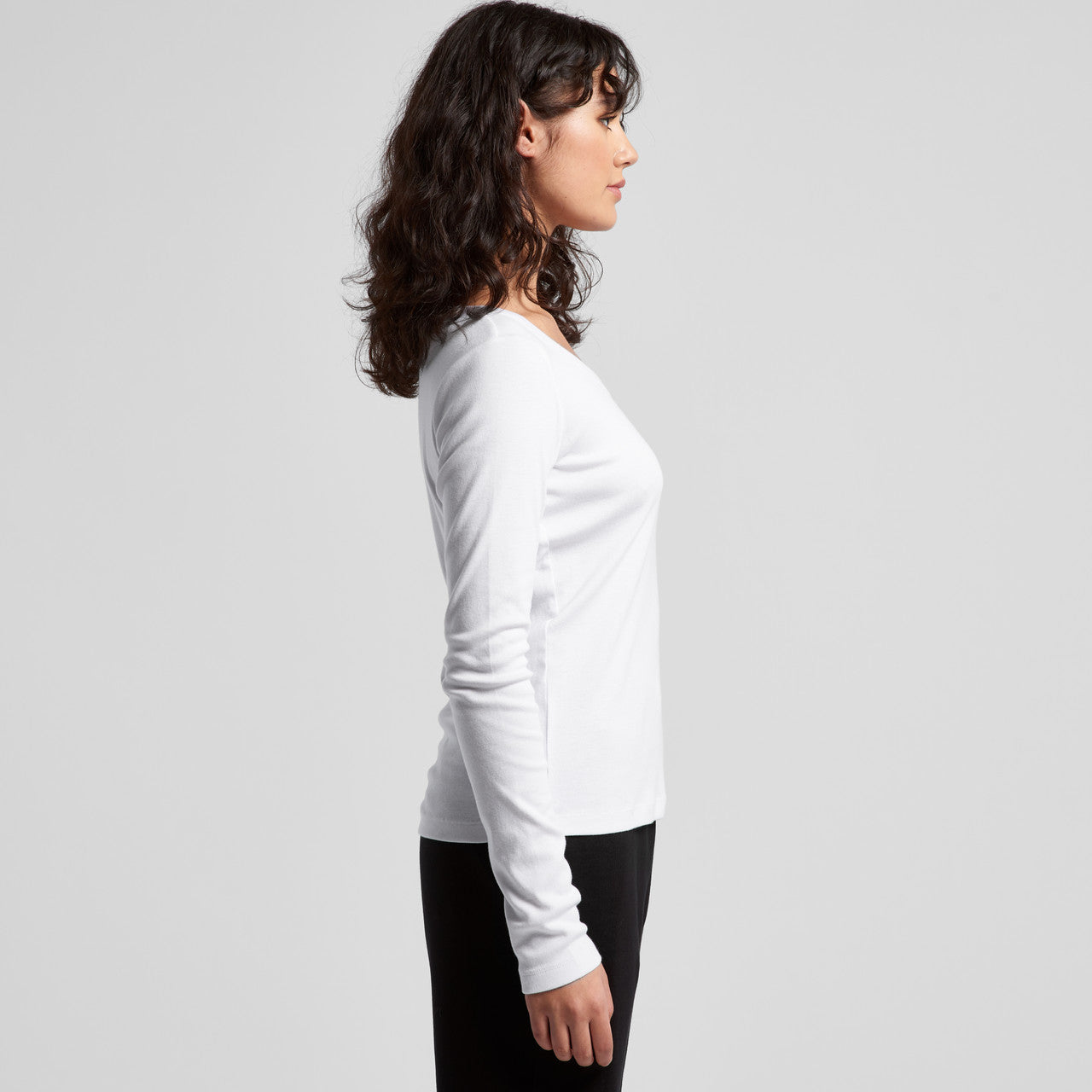 Wo's Organic Baby Rib L/S Tee4075