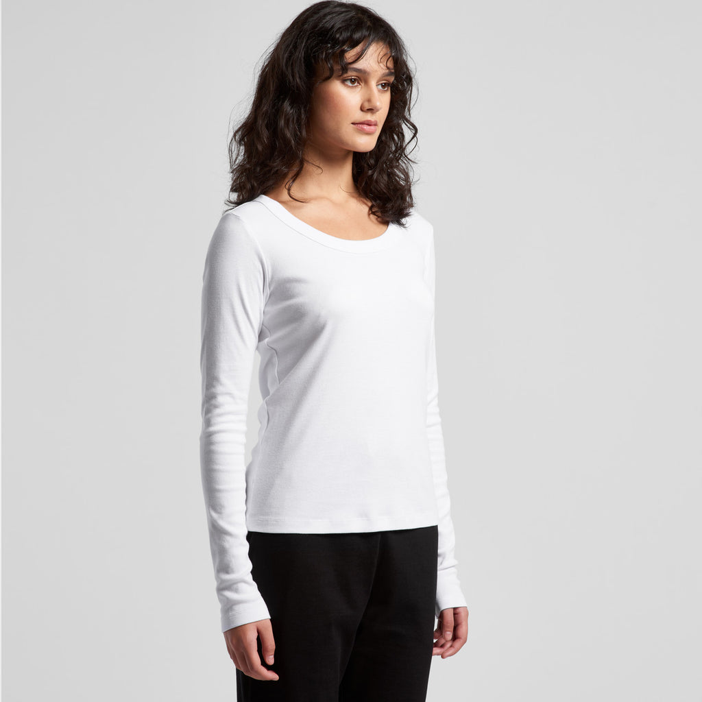 Wo's Organic Baby Rib L/S Tee4075