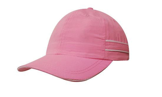 Microfibre Sports Cap with Piping and Sandwich - view 4