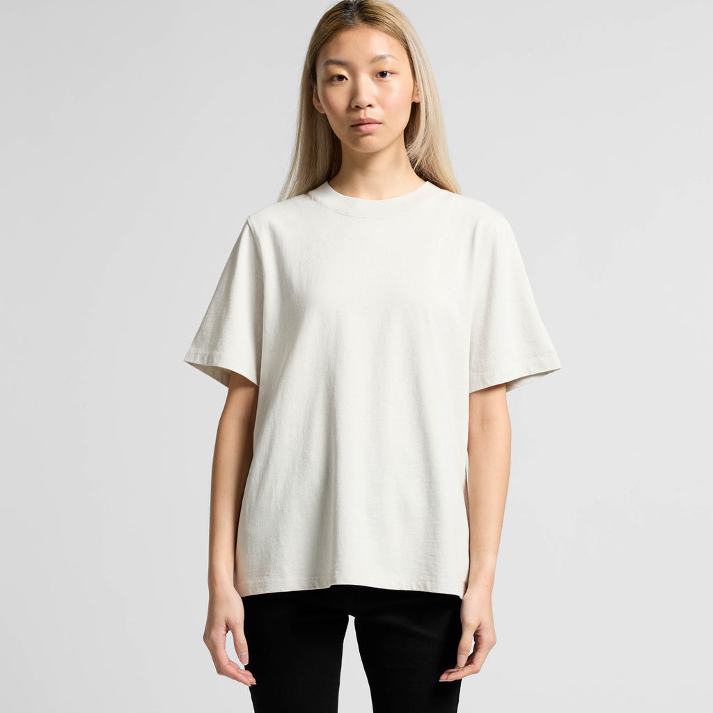 Wo's Heavy Faded Tee4082 - FADED BONE
