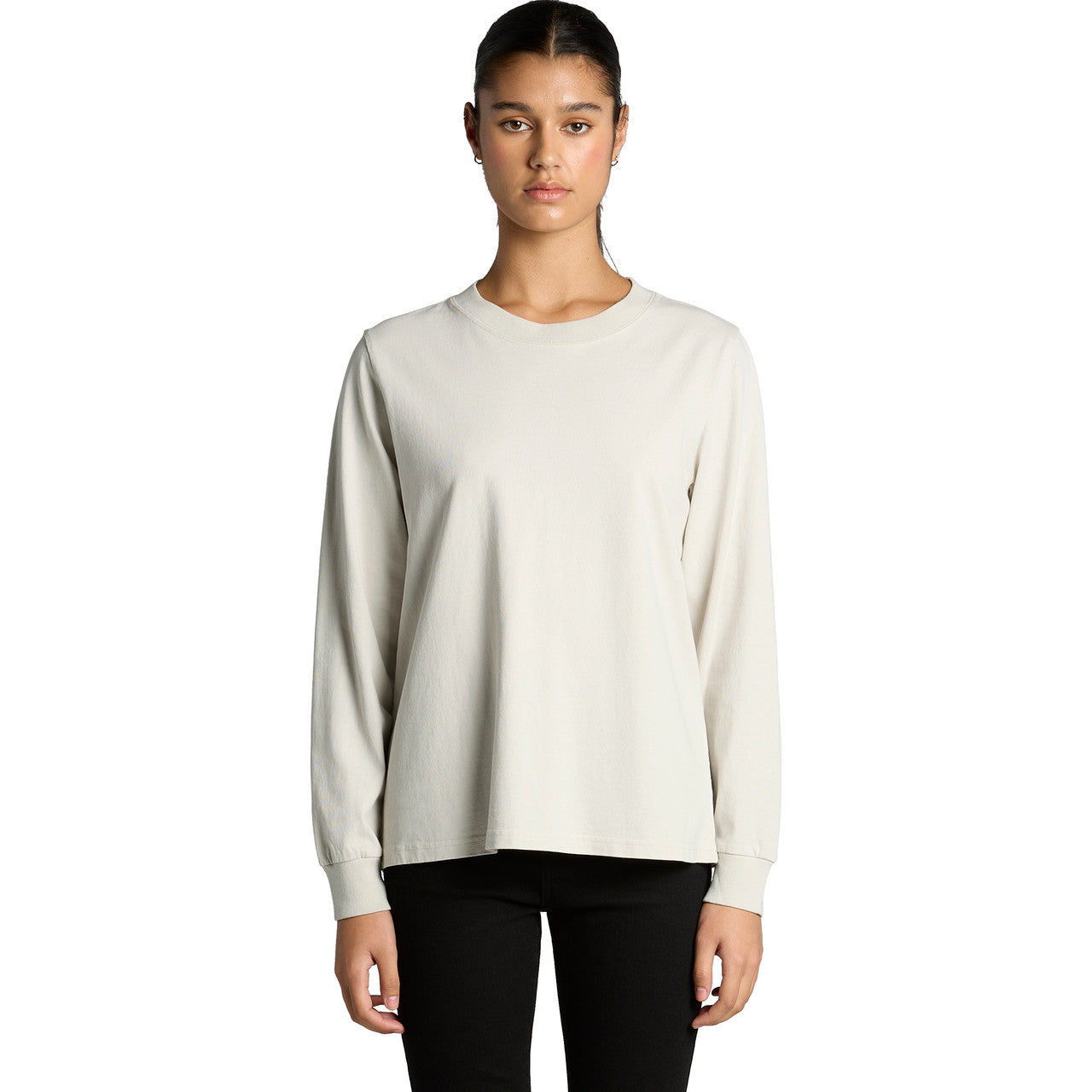 Wo's Heavy Faded L/S Tee4083