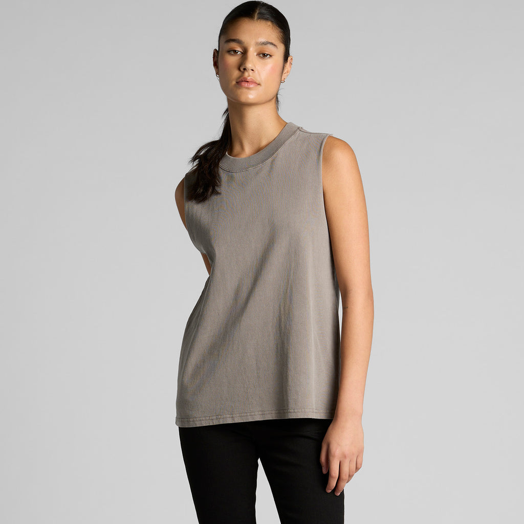 Wo's Heavy Faded Tank4084