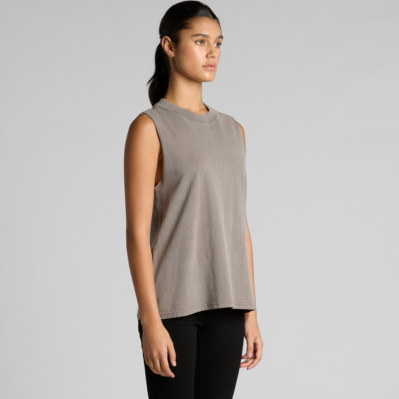 Wo's Heavy Faded Tank4084