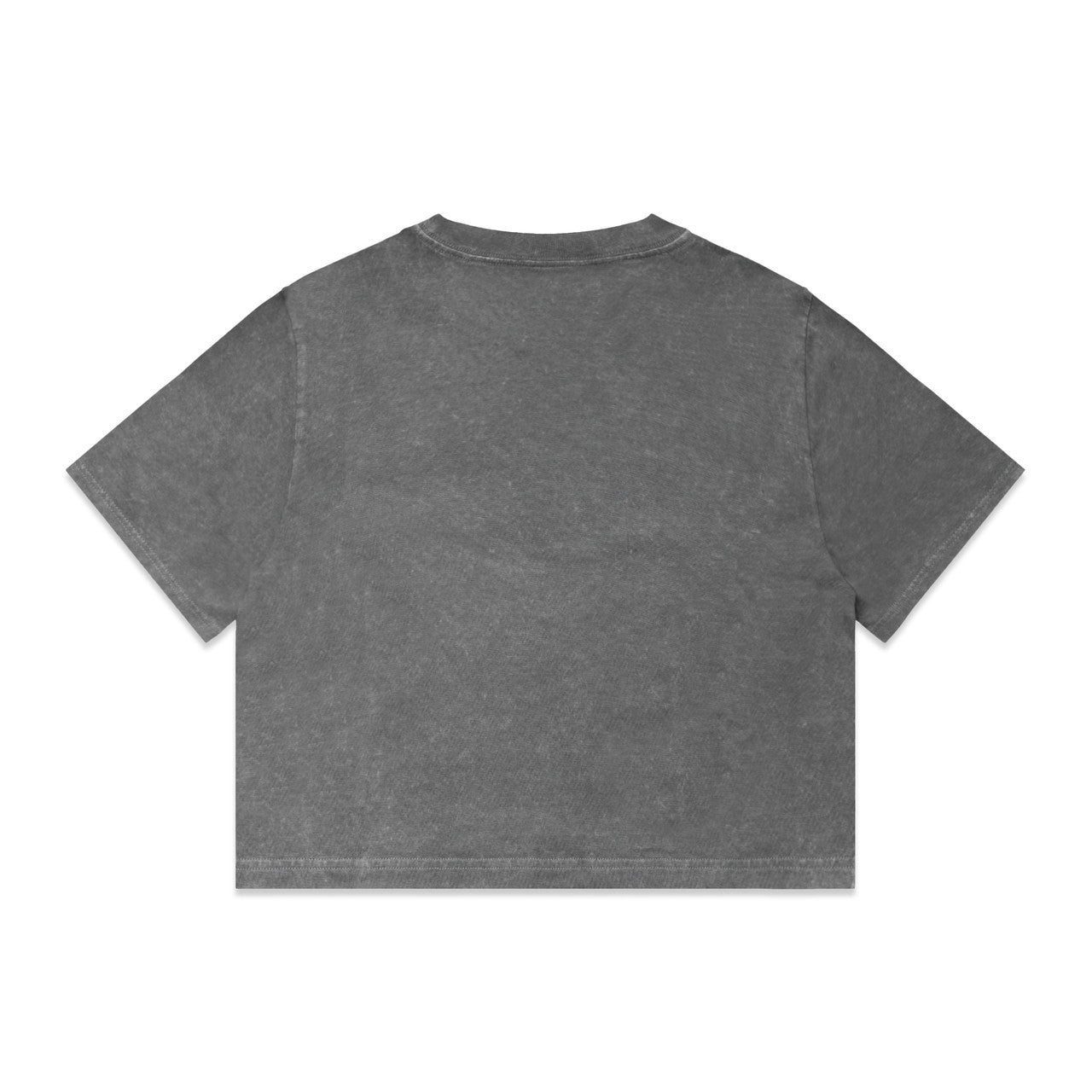 Wo's Stone Wash Heavy Crop Tee4086