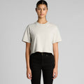 Wo's Heavy Faded Crop Tee4089 - FADED BONE