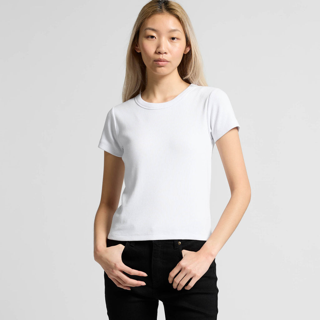 Wo's Organic Rib Tee4092G