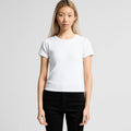 Wo's Organic Rib Tee4092G - WHITE