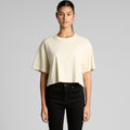 Wo's Martina Crop Tee4093 - WHITE