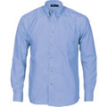 Polyester Cotton Chambray Business Shirt - Long Sleeve - Chambray