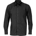 Polyester Cotton Business Shirt - Long Sleeve - Black