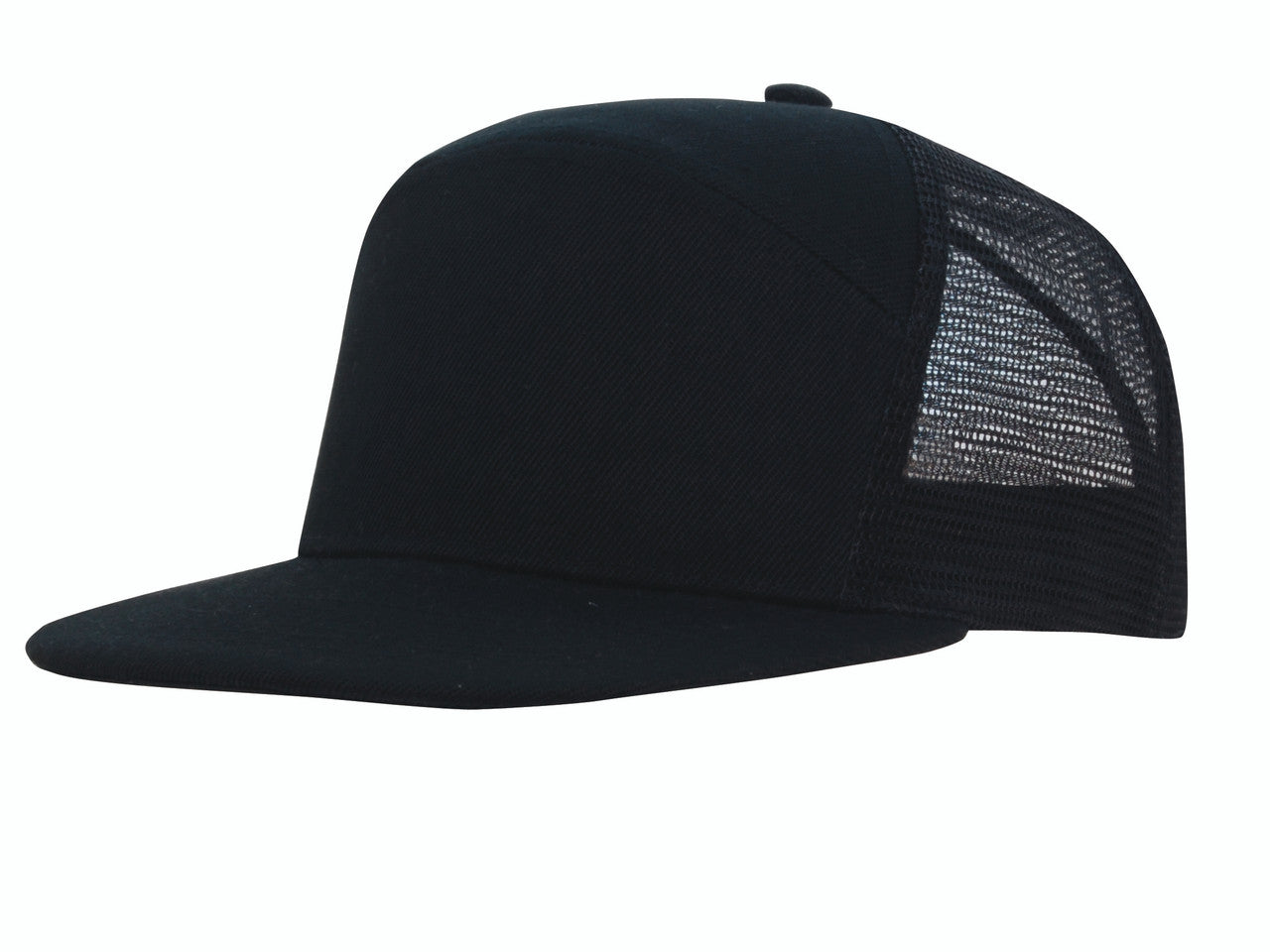 Premium American Twill A Frame Cap with Mesh Back || 4154 - view 2