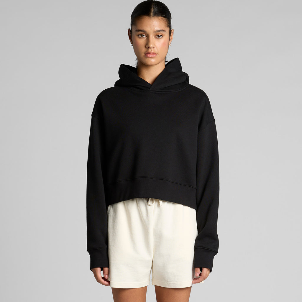 Wo's Relax Crop Hood4168 - BONE
