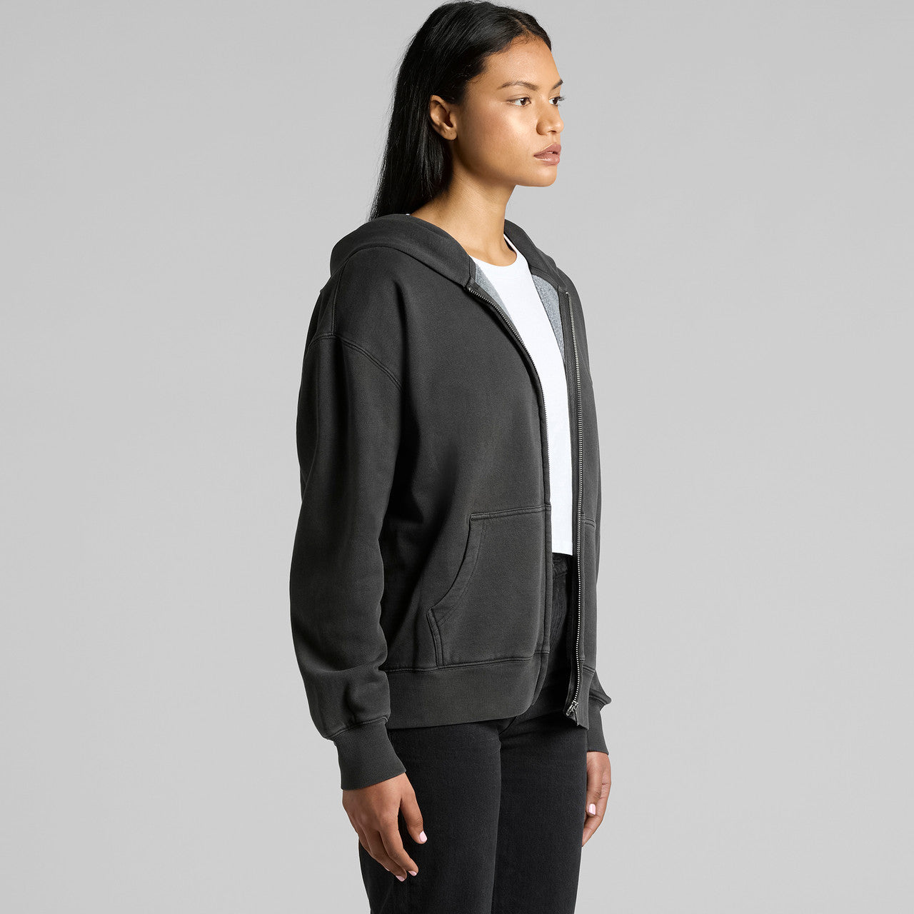 Wo's Relax Faded Zip Hood4170