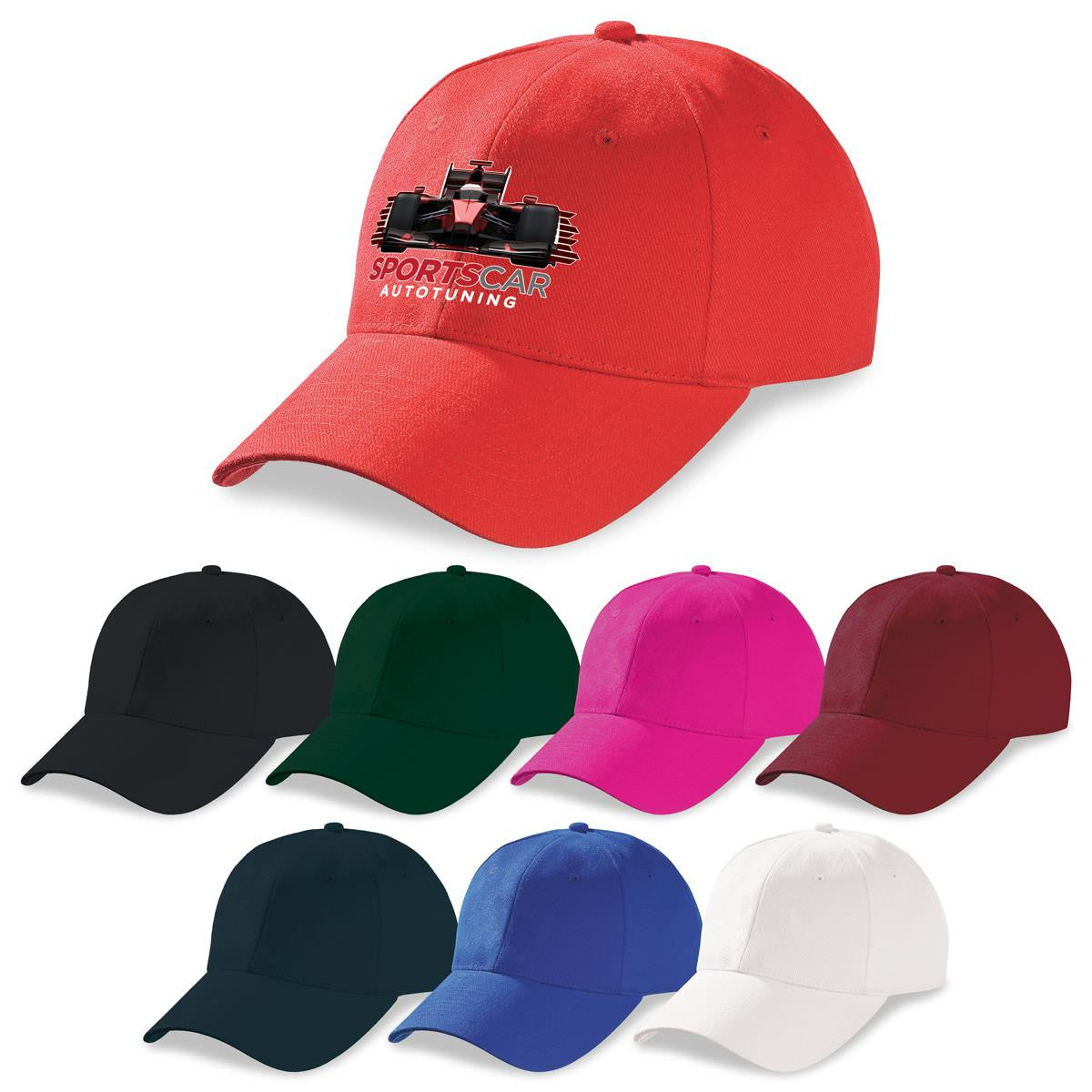 Heavy Brushed Cotton Cap - Black